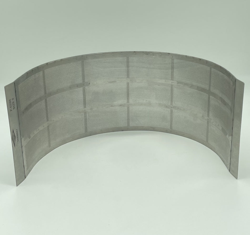 0.027" (25-Mesh) Round Hole Screen for Fitzpatrick D6 Fitzmills, OEM Part# 1532 0027