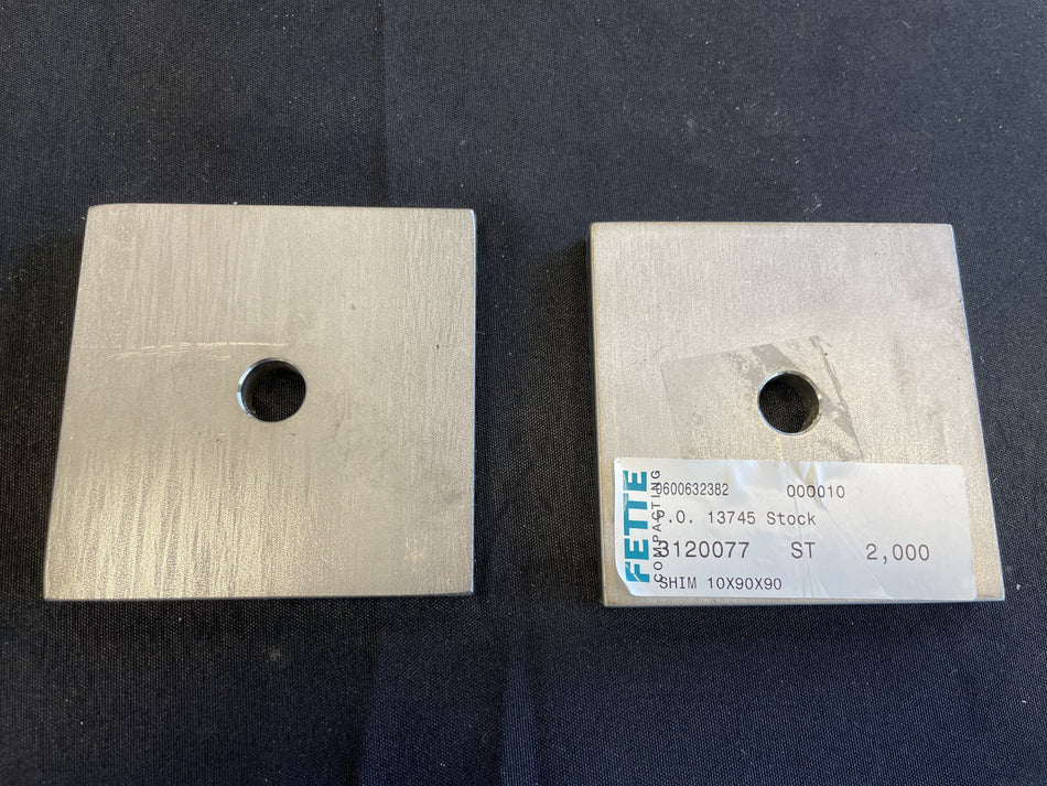 Shims for Fette (10mmx90mmx90mm)