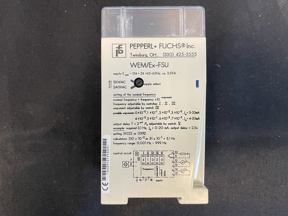 Frequency Current Converter (WEM/Ex-FSU) for Collette Mixer