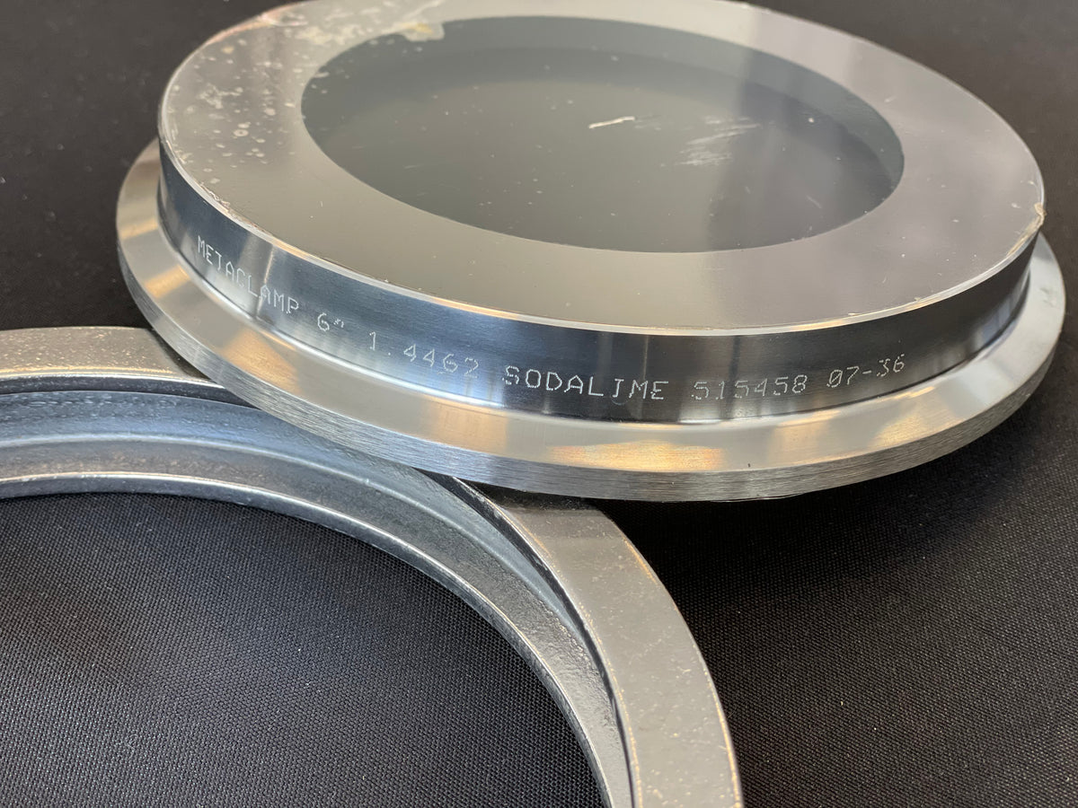 6-inch Sight Glass with Sanitary Fitting for Collette Mixer