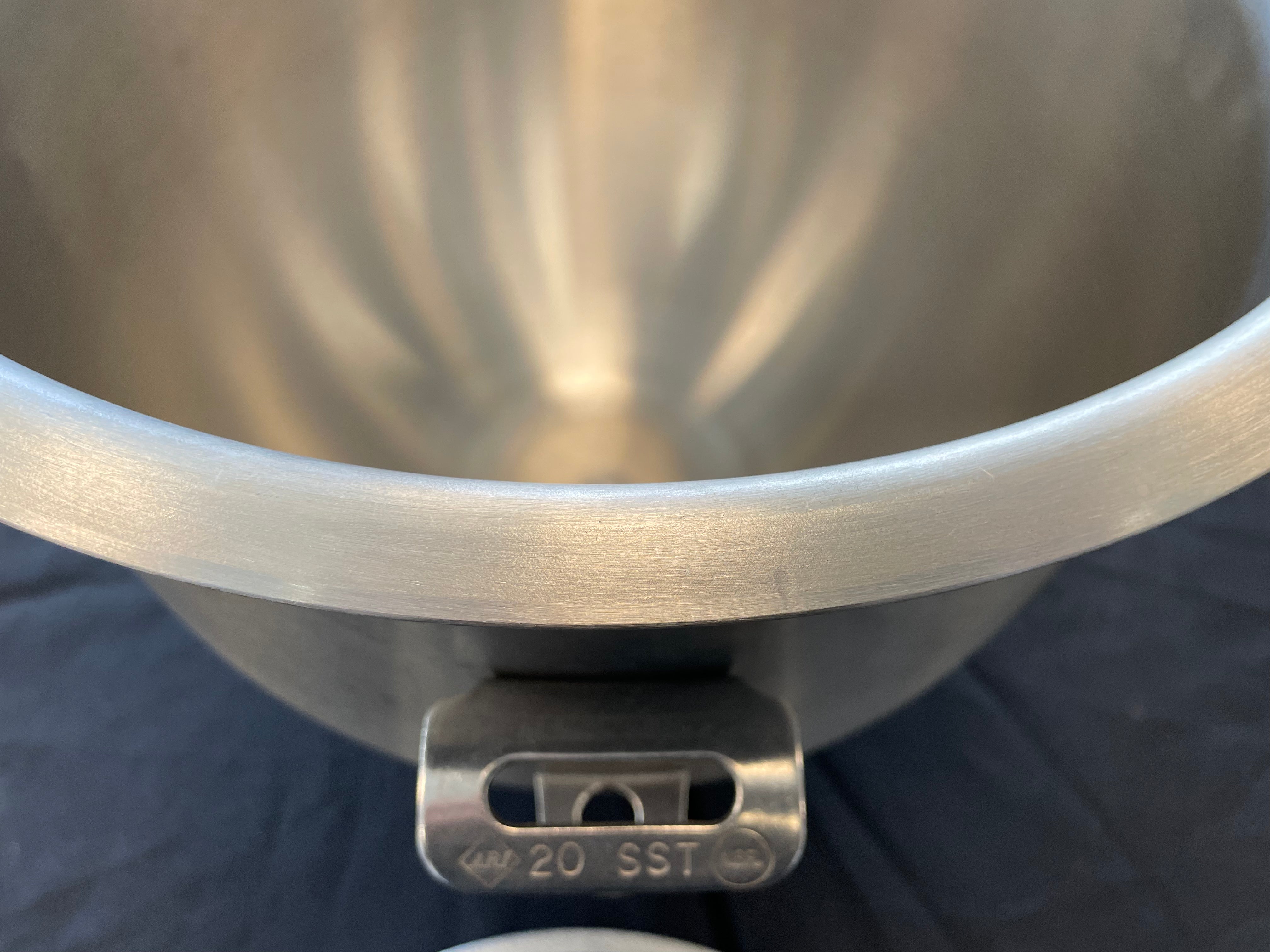 20 Quart Hobart Mixer Bowl with Mixer Blade