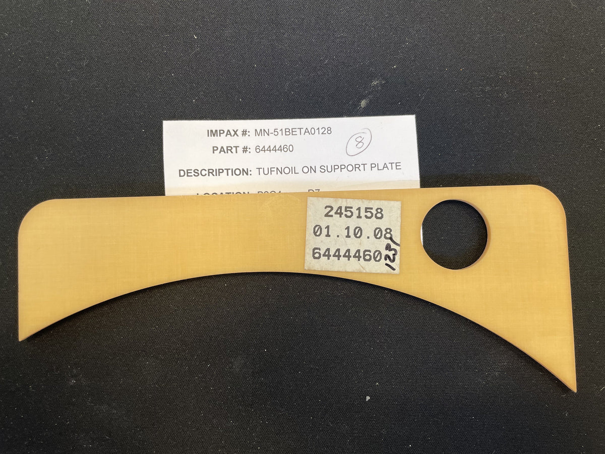 Tufnol on Support Plate for Manesty Betapress