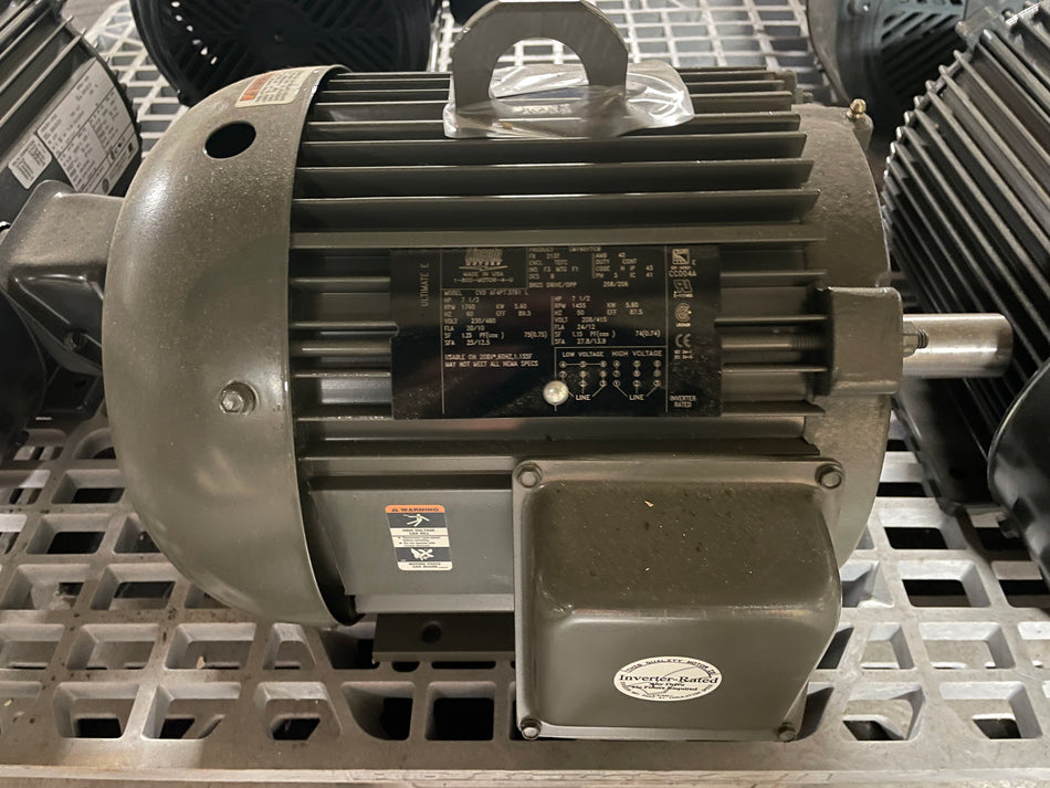 Lincoln Motor 7.5HP, 230/460V, 213T Frame Inverter Ready for Stokes Tablet Press