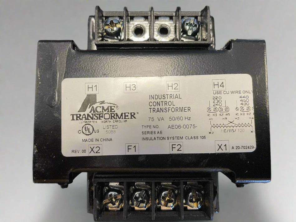 Encapsulated Industrial Control Transformer VA:75 for Fitzpatrick