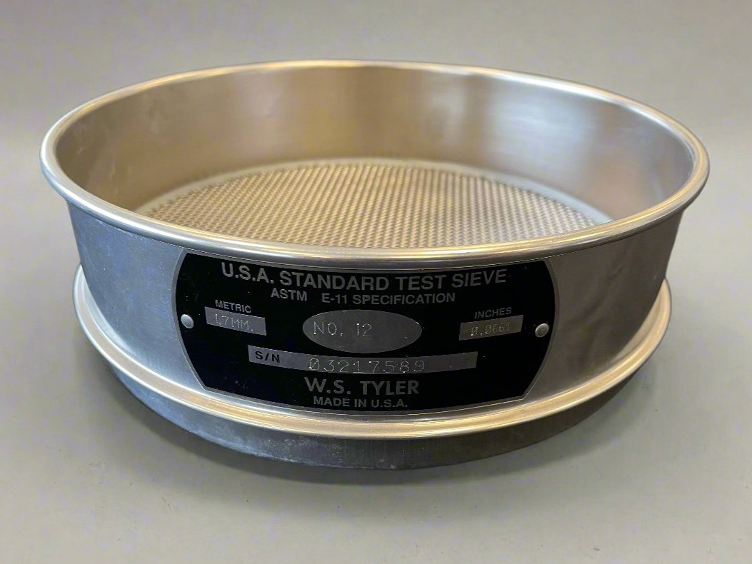 Test Sieve 8" x 2" – 12-mesh, S/S