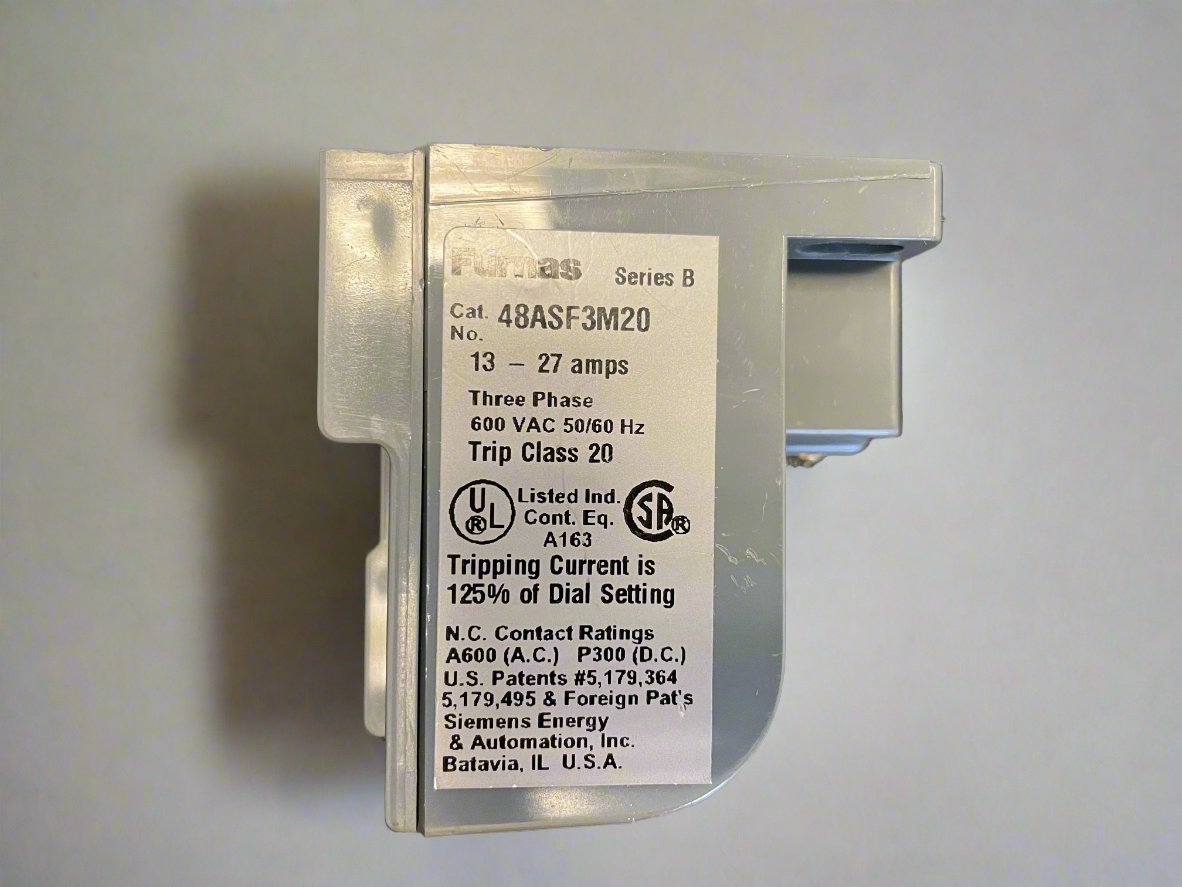Solid State Overload Relay Adjustable from 13A to 27A for Fitzpatrick