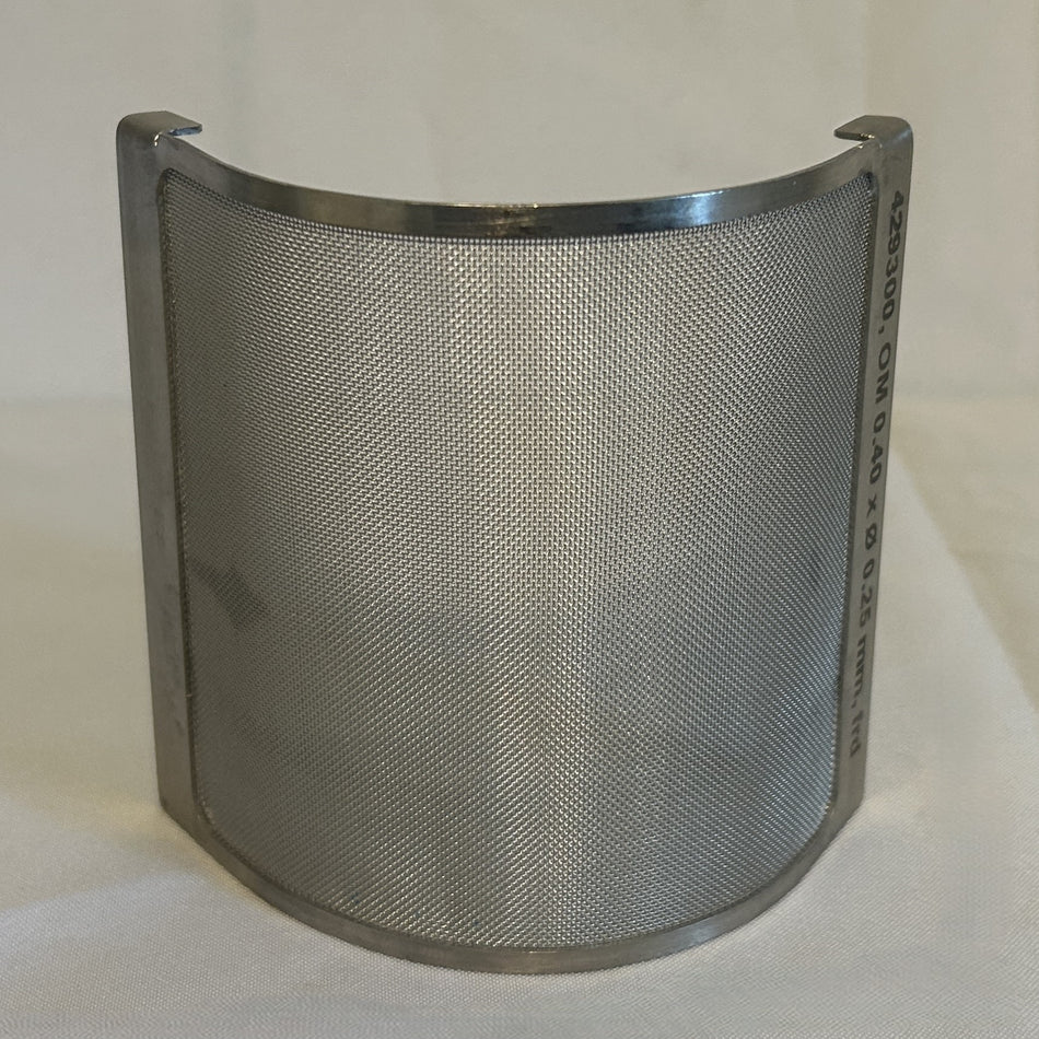 OM 0.4 x 0.25 mm Mesh Screen for Frewitt MF-LAB Laboratory Mill, OEM Part# 429300