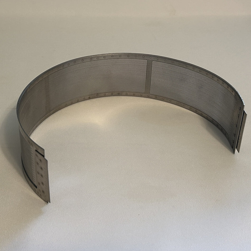 0.033" (20-Mesh) Round Hole Screen for Fitzpatrick Model J Homoloid Mill, OEM Part# 1522 0033