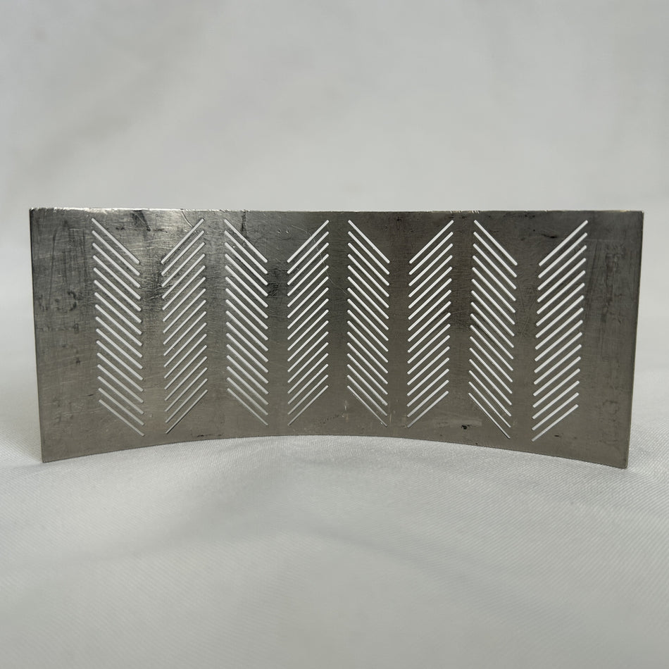 0.020” Slotted Hole Screen for Mikro-Bantam® model Hosokawa Mikro-Pulverizer®, OEM Part# 020HB3/64B
