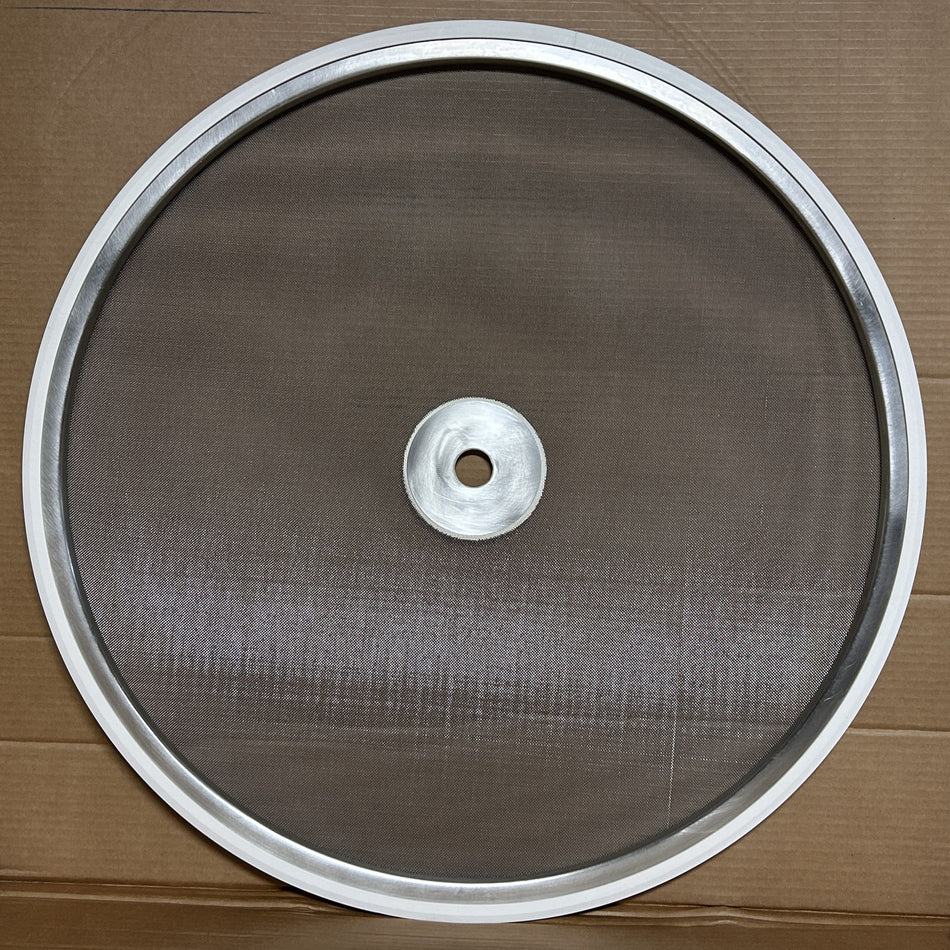 40" 16-Mesh (1,180 μm) Screen w/Center Hole for SWECO Vibratory Sieve, OEM Part# 40016M013