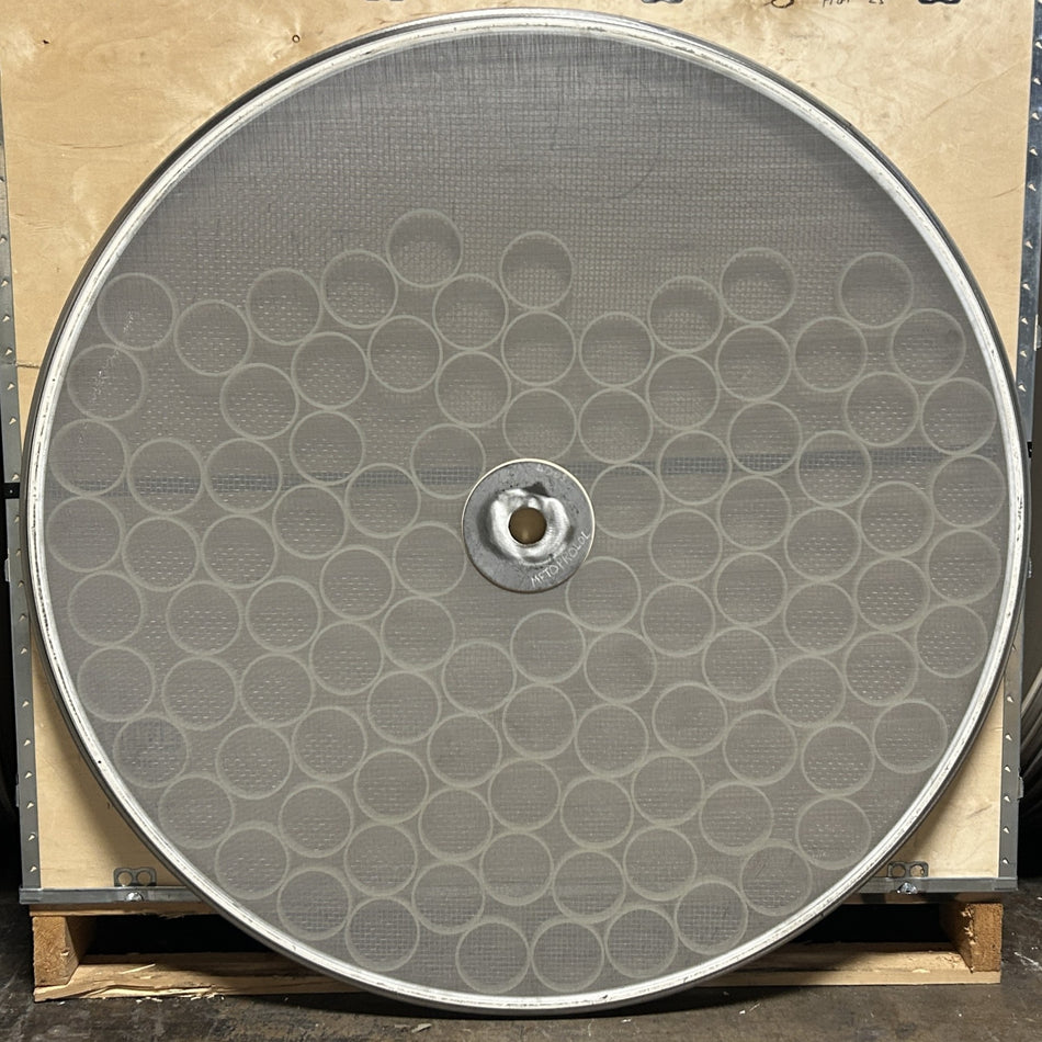 48" 40-Mesh x4M (425 μm) Self-Cleaning Screen w/Center Hole for SWECO Vibratory Sieve