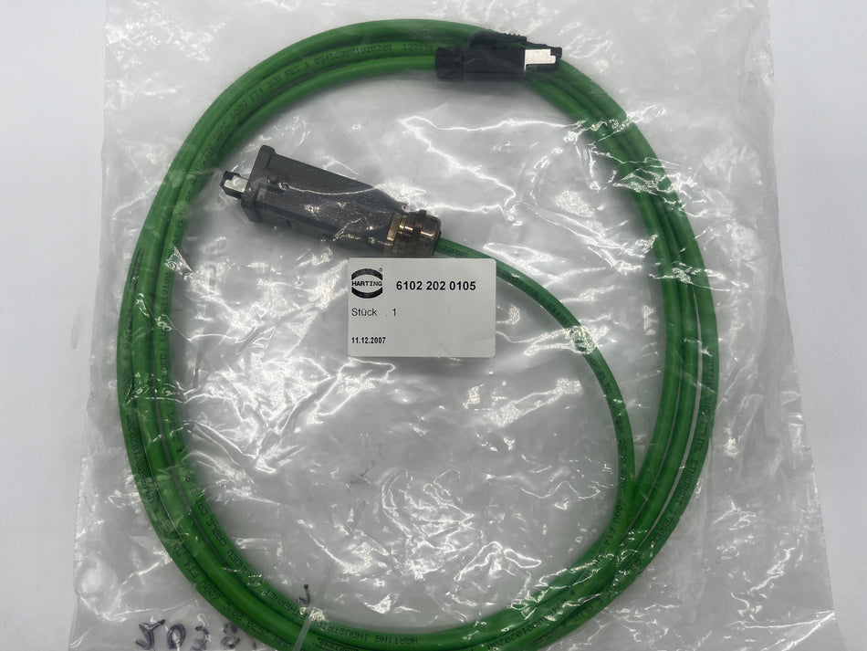 Shielded Industrial Ethernet Stranded Cat 5 Plus Cable from Harting, OEM Part# 094560001020200