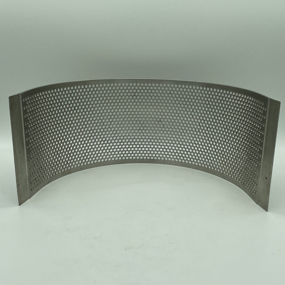 0.187" (4-Mesh) 12-Guage Round Hole Screen for Fitzpatrick D6 Fitzmill, OEM Part# 1530 0005
