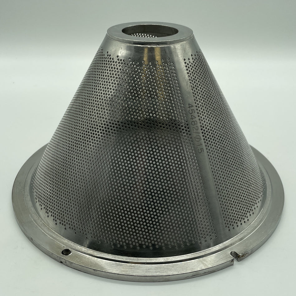 1.5 mm Round Hole Conical Sieve Insert for Bohle BTS 200, OEM Part# 45482