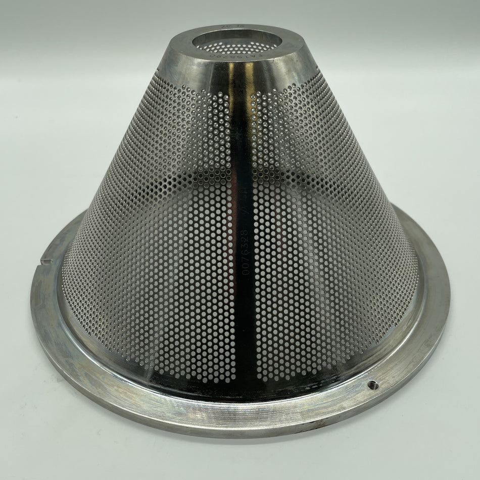 2.0 mm Round Hole Conical Sieve Insert for Bohle BTS 200, OEM Part# 0076328