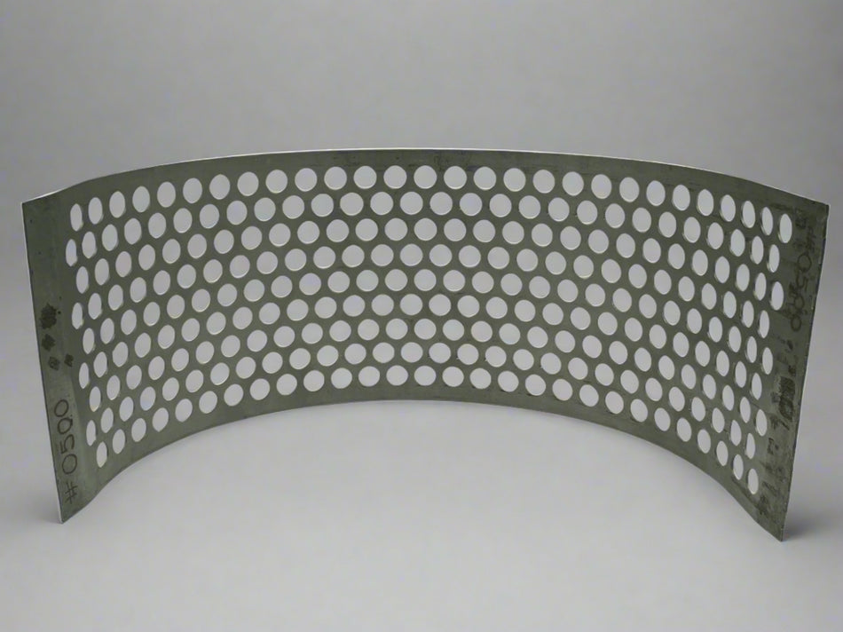 0.500" (1/2"-Mesh) Round Hole Screen by Apex, fits Fitzpatrick D6 Fitzmills