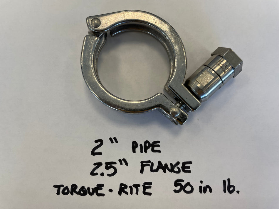 Quick Clamp with 50 in. lb. Torque-Rite Fastener - 2" Pipe/2.5" Flange