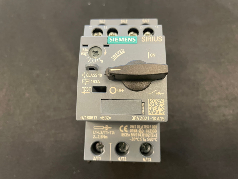 Siemens Sirius Circuit Breaker 3RV2021-1KA15