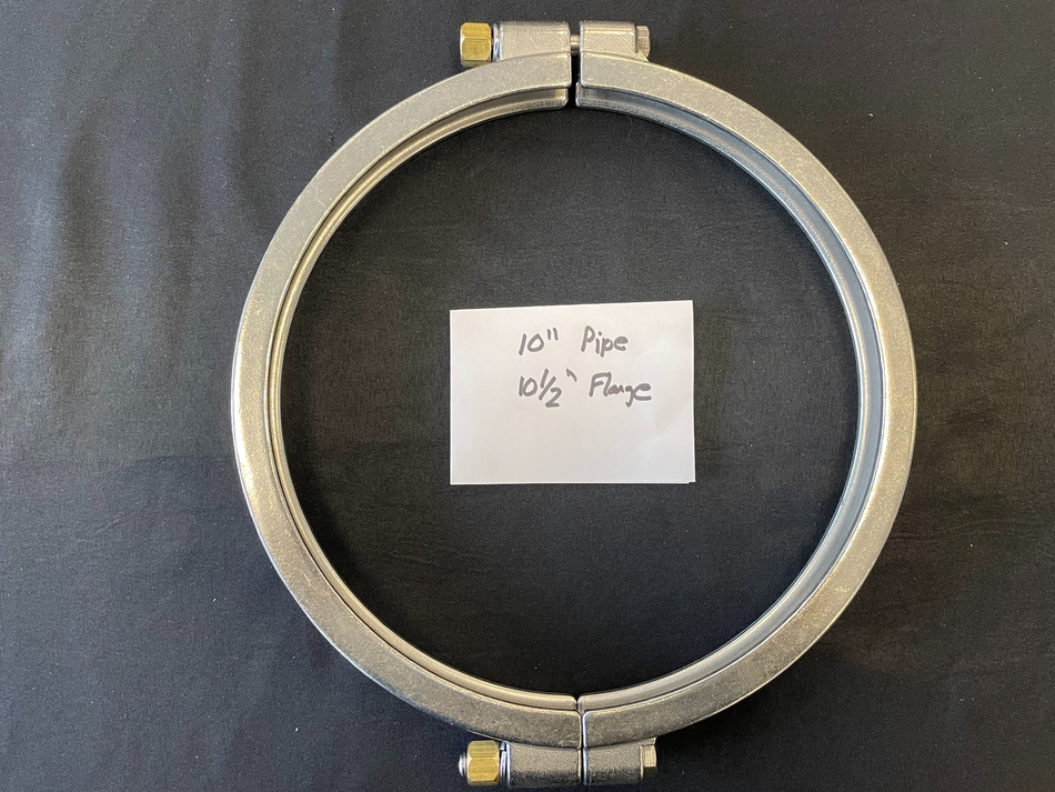 Bolted High Pressure Sanitary Clamp - 10" Pipe/10.5" Flange
