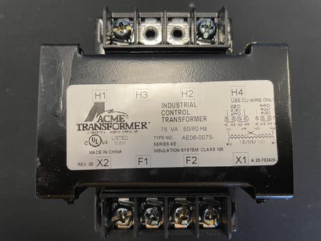 Encapsulated Industrial Control Transformer VA:75 for Fitzpatrick