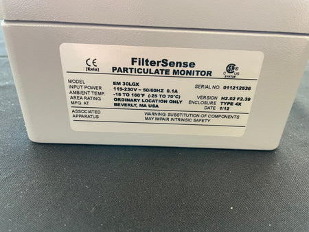 Filter Sense Particulate Monitor for Glatt (EM 30LGX)