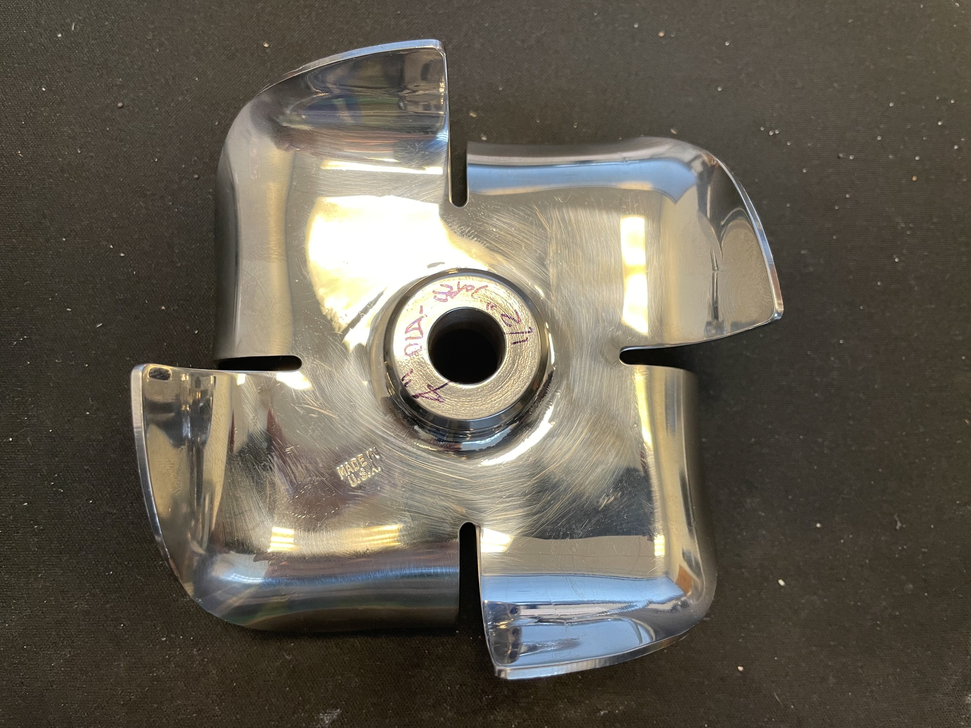 Mixed Flow Propeller for Dispersion 4" with 1/2" Shaft Bore