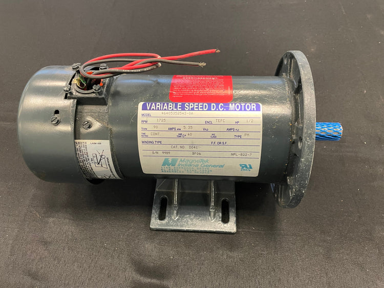 Variable Speed DC Motor 1/2 HP 1725 RPM, Model 46405352543OA