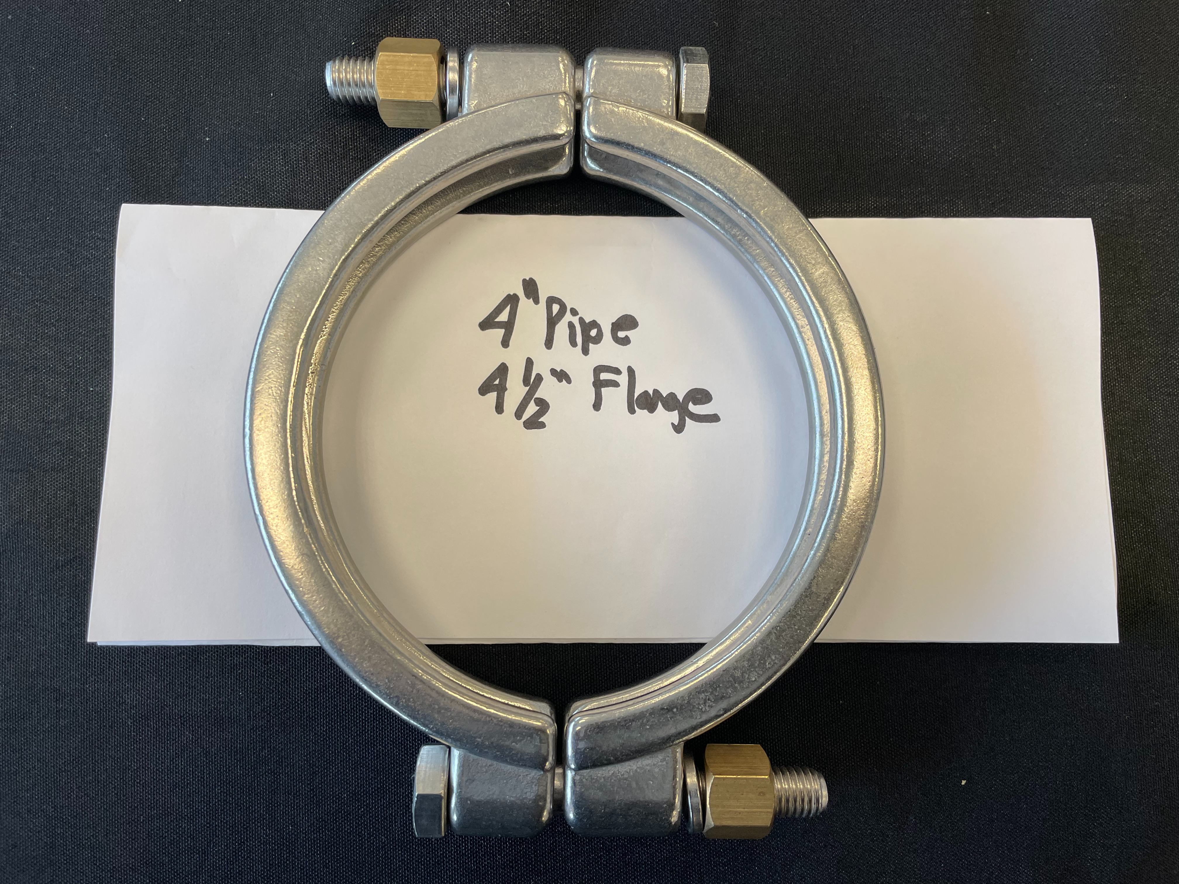 Bolted High Pressure Sanitary Clamp - 4" Pipe/4.5" Flange