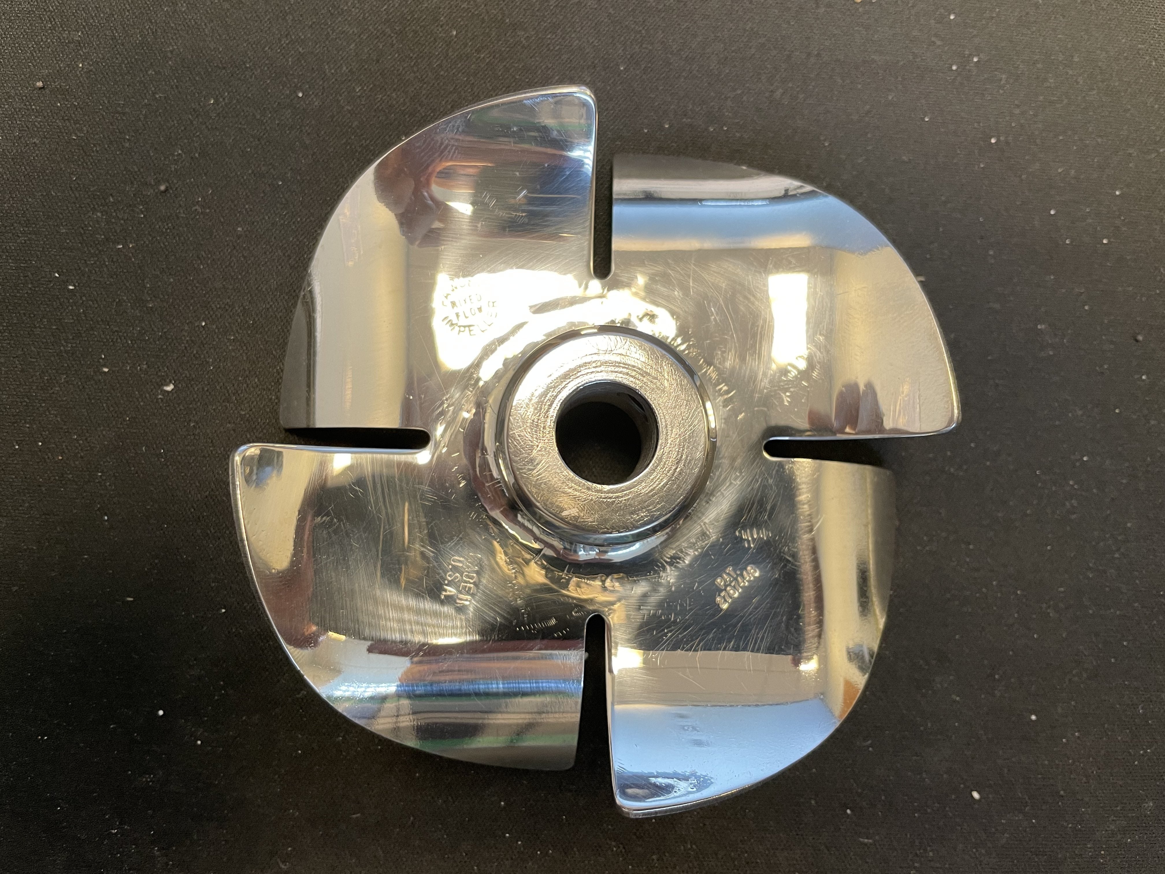 Mixed Flow Propeller for Dispersion 3.5" with 1/2" Shaft Bore