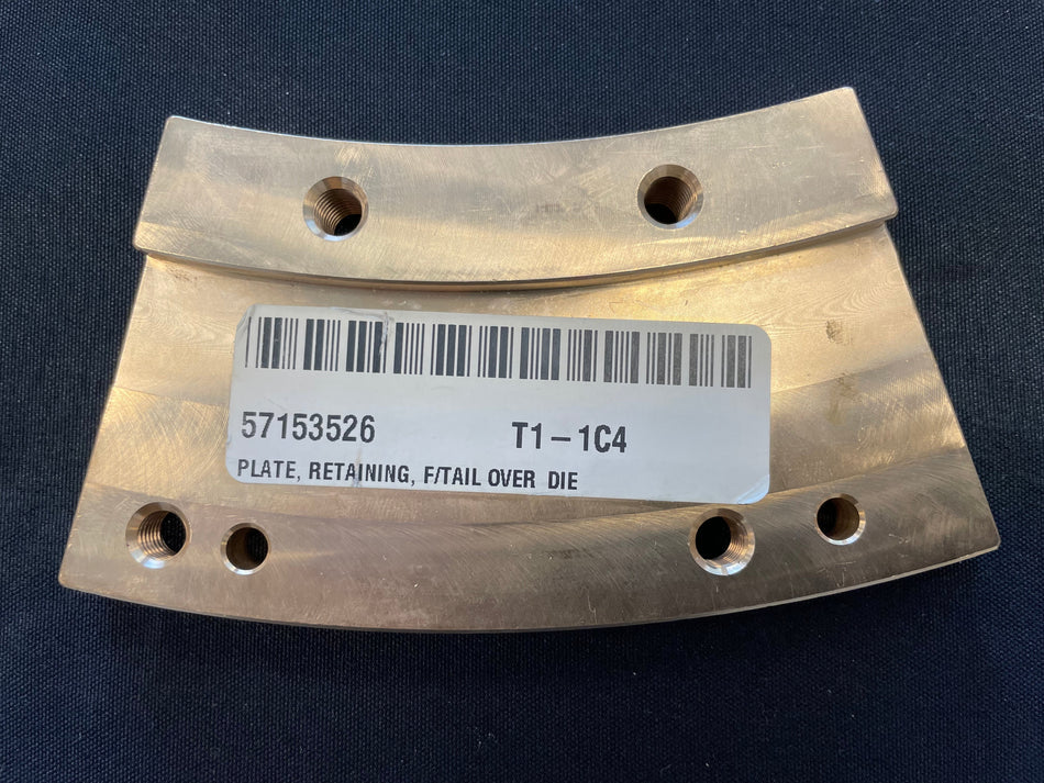 Retaining Plate for Tail Over Die in Fette 3090 and 3200